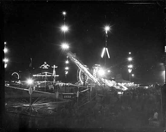  Playland at night in 1947 (Vancouver Public Library)