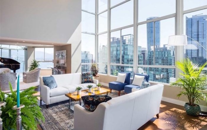  This stunning penthouse in the West End is listed at $20.5 million. Listing agents: John J Zhou, Fan Yang