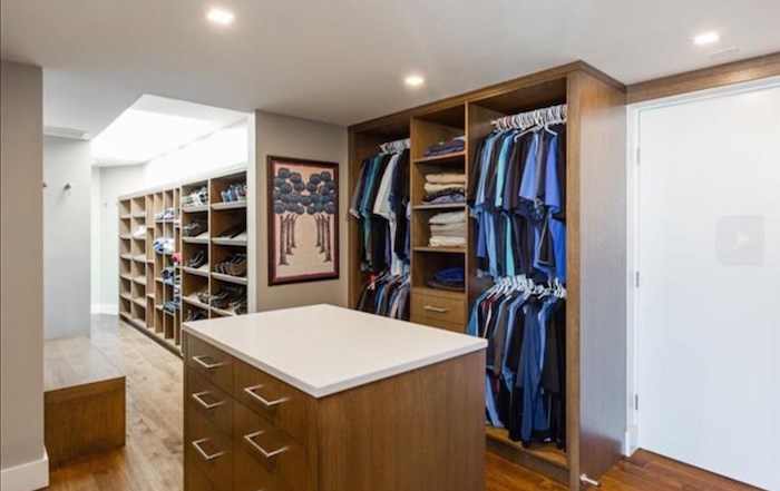 This master dressing room seems about the size of a small retail clothing store. Listing agents: John J Zhou, Fan Yang