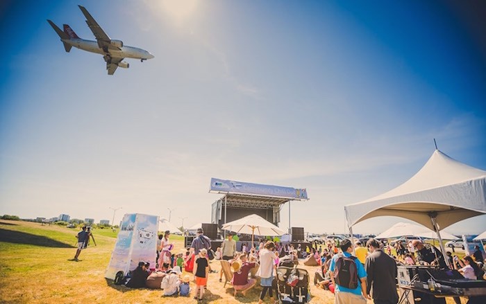  The third annual YVR Chill Out will feature up-and-coming local bands from Metro Vancouver. It's happening at Larry Berg Flight Path Park, an ideal spot for plane-spotting. Photo: YVR Airport