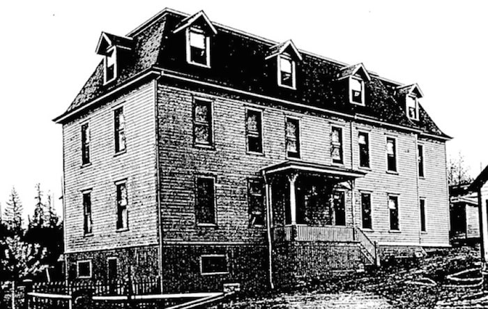  An image of the former St. Paul's Indian Residential School, where local First Nations children were forced to live until it was torn down in 1959. The federal government recently announced it was s planning a new statutory holiday to mark the suffering wrought by the residential school experience. photo supplied