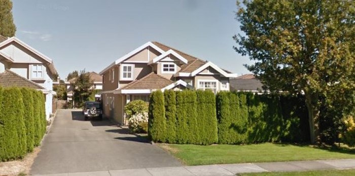  This house at 7508 Railway Avenue was operating as an illegal hotel, according to the City of Richmond. Google Streetview image
