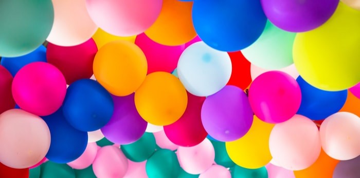  Latex balloons/Shutterstock