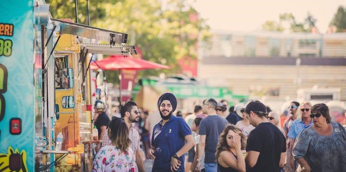  Richmond World Festival's food truck zone in 2017 (