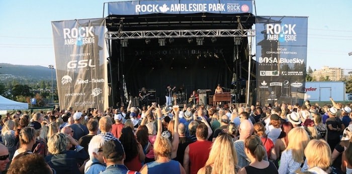  Rock Ambleside attendees busy rocking out to 1970s band Toronto were briefly interrupted Aug. 19 when a “severely intoxicated” man causing a nuisance became combative. photo Lisa King, North Shore News