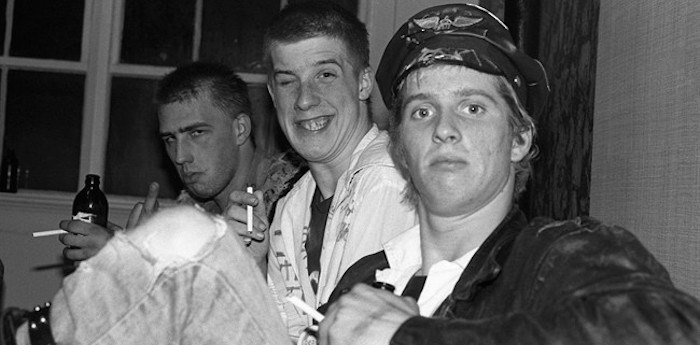  Joe Keithley, left to right, Chuck Biscuits, Randy Rampage pose backstage at O'Hara's in Vancouver in 1979 in this handout photo. Veterans of Vancouver's music scene are expected to attend a memorial on Sept. 29 for punk pioneer Randall Desmond Archibald, known to hardcore rockers as Randy Rampage. THE CANADIAN PRESS/HO - Bev Davies