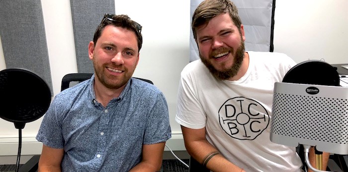  Stephen Smysnuik, left, of Craft Collective, and Evan Doan of Doan's Craft Brewing in the V.I.A. studio (Lindsay William-Ross/Vancouver Is Awesome)