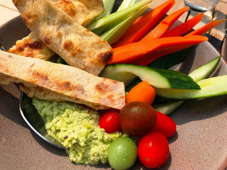  Edamame hummus at D/6 Bar and Lounge at the Douglas Hotel. Photo Sandra Thomas