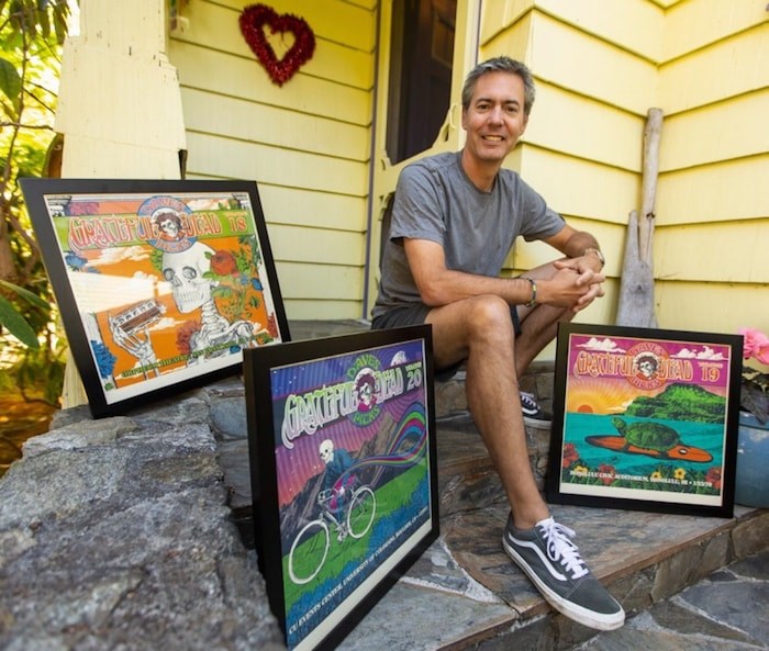  Grateful Dead archivist David Lemieux at his Victoria home: 