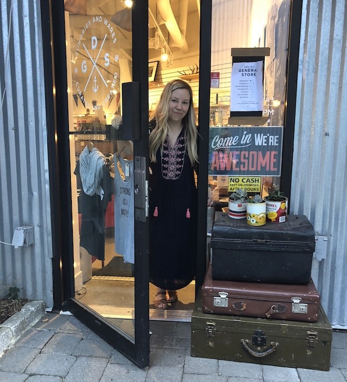  Tamara Komuniecki at the original Delish General Store on Granville Island (Photo courtesy Delish General Store)