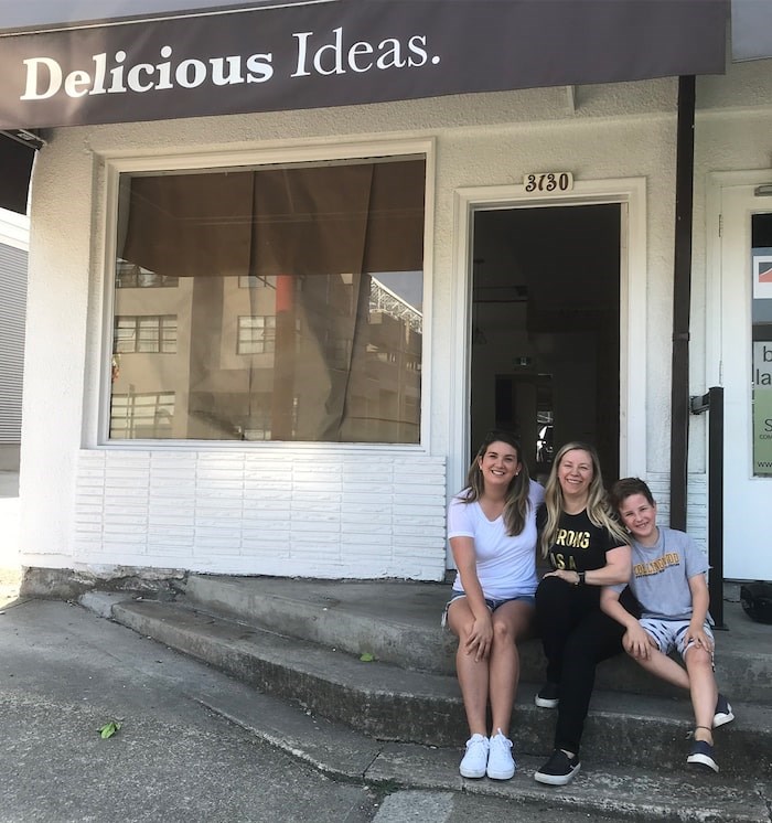  On the steps of what will be the new Delish General Store (Delish General Store)