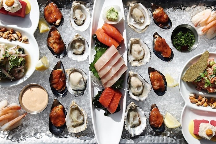  A raw bar offering called the Glacier at Ancora (Photo courtesy Ancora)