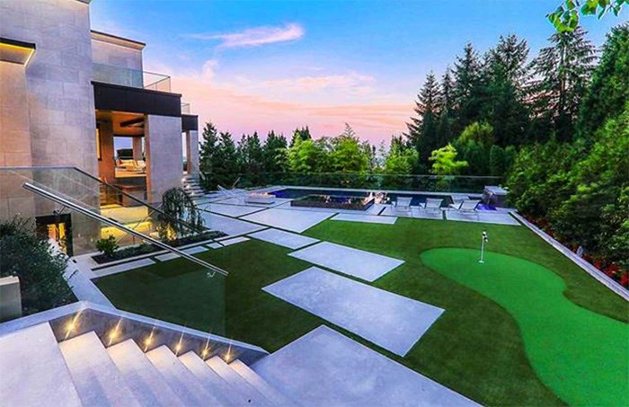 After a hard day practising your golf putt, you can relax in the 28-foot ozone pool and hot tub. Listing agent: Haneef Virani
