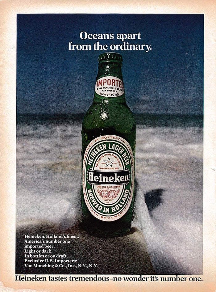  Vintage Heineken ad