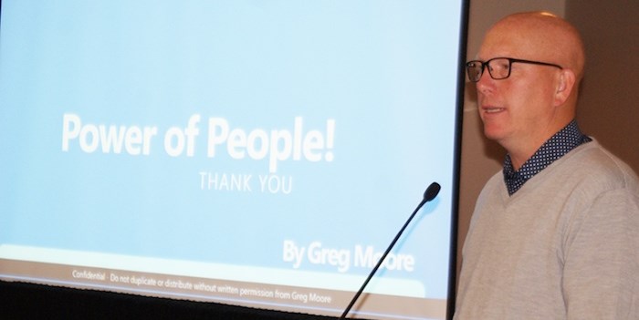  Port Coquitlam Mayor Greg Moore told Union of B.C. Municipalities delegates Sept. 13 abusiveness on social media is driving some politicians away from public service. (Photograph by Jeremy Hainsworth)