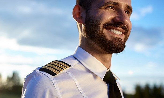  That's a bearded pilot right there. Shutterstock