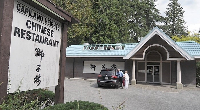  The outside exterior of Capilano Heights Chinese restaurant - photo Mike Wakefield, North Shore News