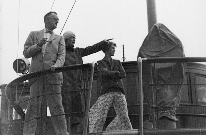  Bill and Berta Boeing and Amelia Earhart on board the Taconite (Vancouver Archives)