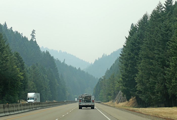  Oregon wildfire haze. Photo Bob Kronbauer