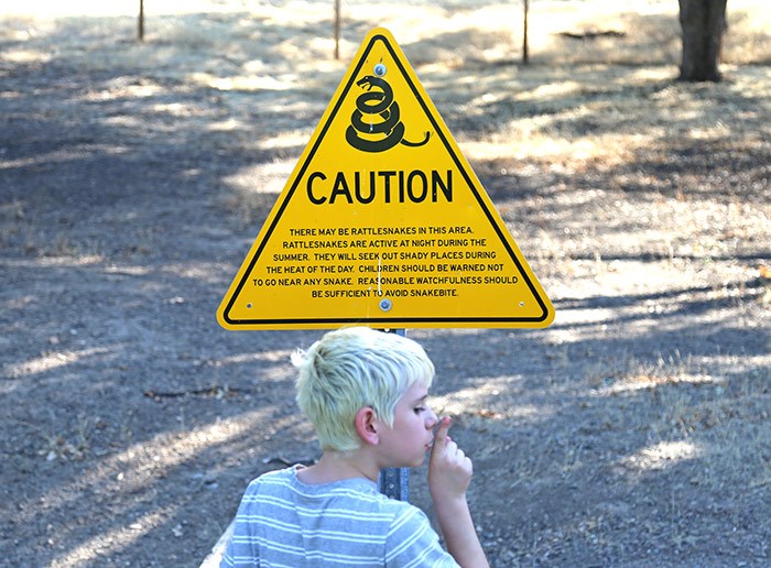  Watch for rattlesnakes. Photo Bob Kronbauer