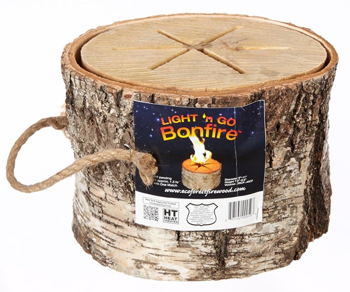  This fire log thing retails for $19.95 at local stores. Screengrab Canadian Tire