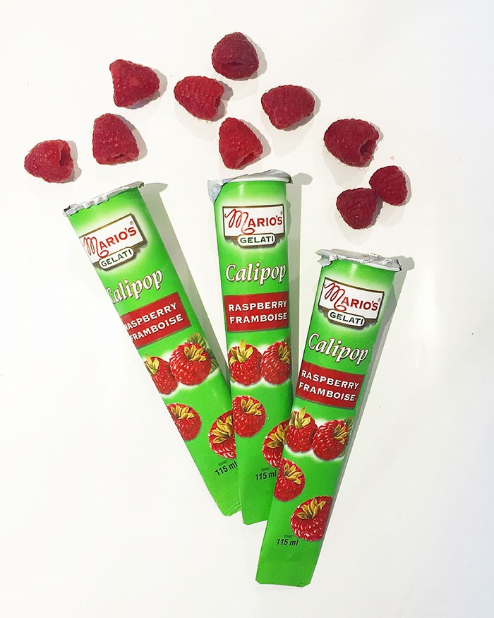  Vegan raspberry calipops