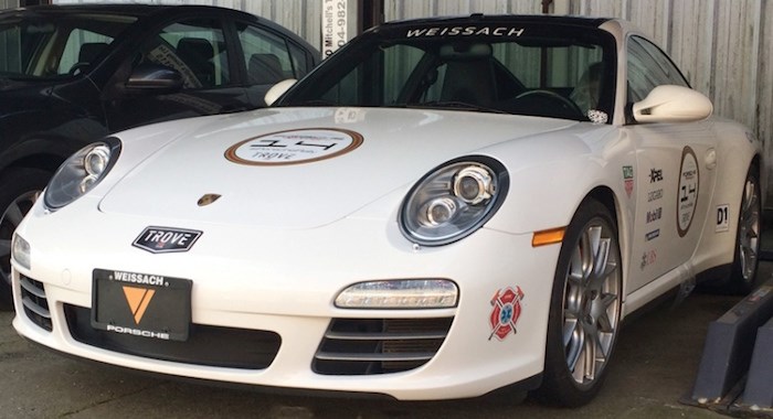  This Porsche 911 has been impounded for seven days after the driver was caught going 138 kilometres per hour on the Upper Levels Highway at Capilano Road. photo Mike Wakefield, North Shore News