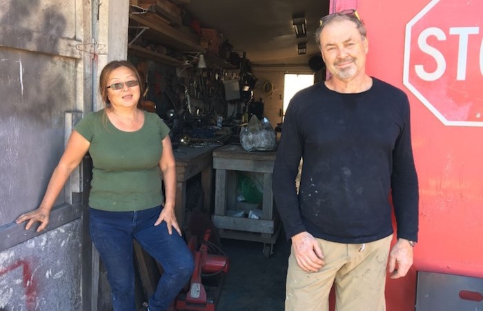  Sculptors Mary-Ann Liu and Paul Slipper work out of a mysterious, post-apocalyptic-like workshop studio in Railtown. Photo by Grant Lawrence