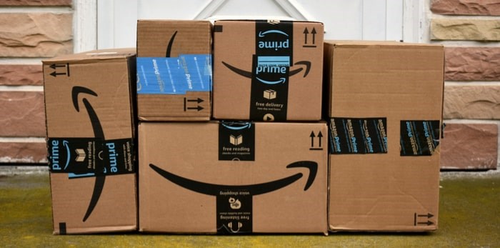  Amazon packages (Julie Clopper / Shutterstock.com)