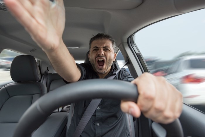  Angry man driving/Shutterstock
