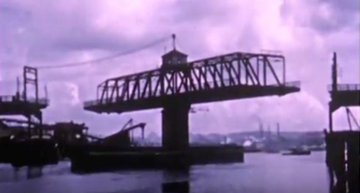  The second Granville Bridge and its swing span (Screenshot/YouTube)