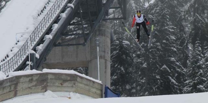  As Calgary considers a potential bid for the 2026 Winter Olympic Games, proposed plans would see the ski jumping and Nordic combined events held in Whistler Olympic Park-a far less expensive option than constructing the new ski jump facilities that would be required to host those events in Alberta. (File photo/Dan Falloon)