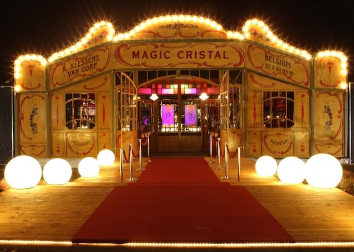  In Vancouver Bacio Rosso takes place inside an antique tent dubbed the Carrousel. Photo Bacio Rosso