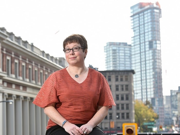  Terri Evans, manager of SFU’s Urban Studies program, says she is not anticipating the NPA to return a majority to city hall in the Oct. 20 election. The NPA last held a majority from 2005 to 2008 under Sam Sullivan. Photo Dan Toulgoet