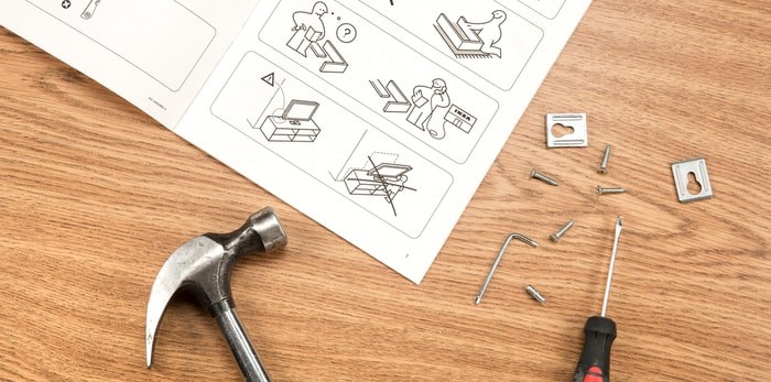  IKEA furniture assembly (Tommy Alven / Shutterstock.com)