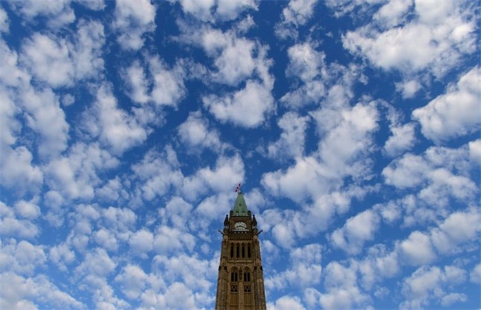  The Peace Tower is seen on Parliament Hill in Ottawa on November 5, 2013. The federal government is writing off more than $6.3 billion in loans to businesses and students it never expects to collect. THE CANADIAN PRESS/Sean Kilpatrick