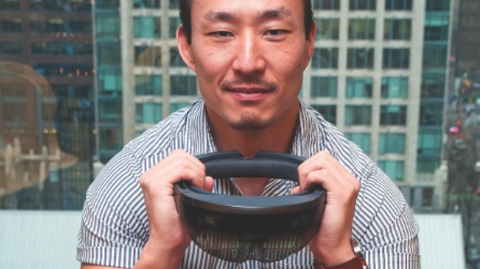  Dan Burgar, the 鶹ýӳchapter president of the VR/AR Association (Photo: Chung Chow)