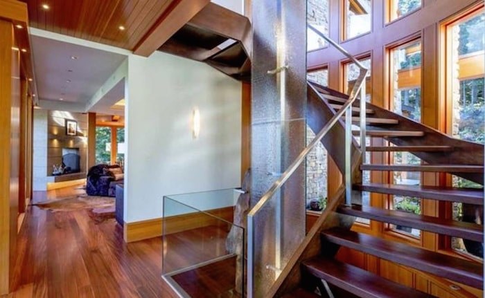  The home may have an awesome glass elevator, but these stairs are pretty cool too. Listing agent: Viive M. Truu