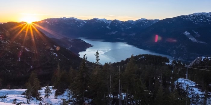  Winter hugs Howe Sound. Photo: Leigh and Spring McClurg