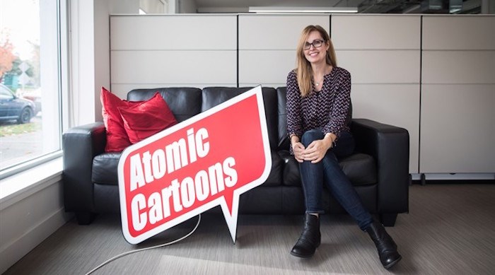  Jennifer Twiner McCarron, CEO of Thunderbird Entertainment and its subsidiary Atomic Cartoons, poses for a photograph in Vancouver, on Wednesday October 24, 2018. THE CANADIAN PRESS/Darryl Dyck