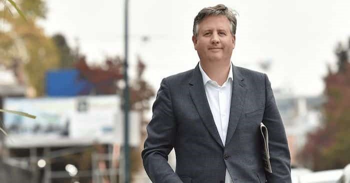  Vancouver mayor-elect Kennedy Stewart visited Glacier Media offices two days after the election. Now, a year on the job, he talks to the Courier about the progress he's made. Photo by Dan Toulgoet