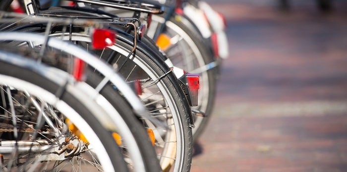  Bicycles parked/Shutterstock