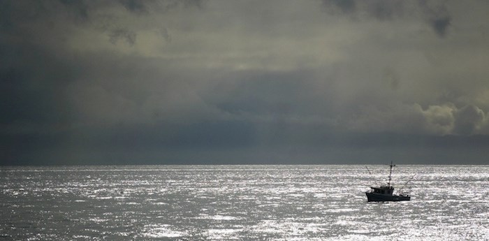  A fishing boat off Clover Point (Nic Hume/Times Colonist)