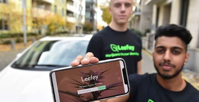  Clayton Rannard and Kyle Dulay are co-creators of the Leefey cannabis delivery app. They hope to launch the business once dispensaries in Vancouver receive the proper licensing to operate