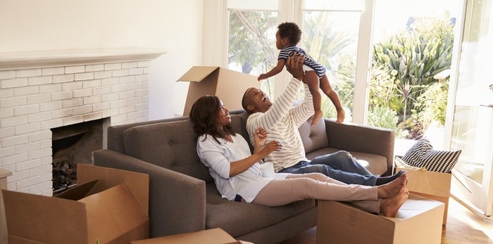  Family in new home/Shutterstock