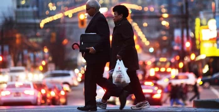  While pedestrians are involved in less than one per cent of the overall traffic collisions, they account for more than 60 per cent of all traffic fatalities in Vancouver. Photo Dan Toulgoet