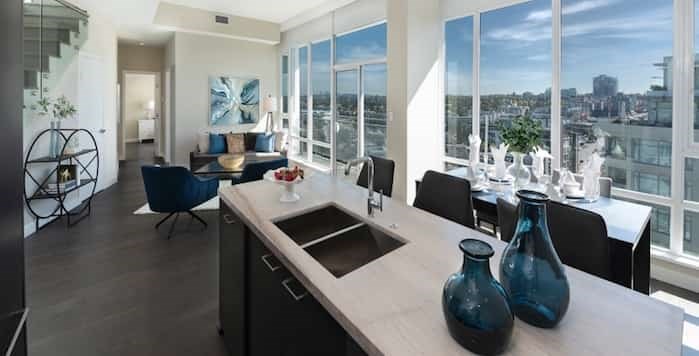  This False Creek penthouse is one of seven prize-home packages in this fall's Millionaire Lottery, in a package worth $3.1 million