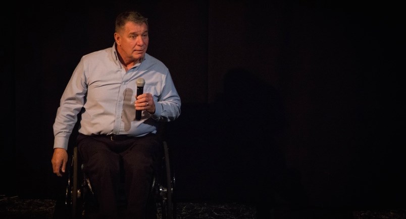  Rick Hansen visited Burnett on Wednesday, Nov. 7. Photo: Cristina Carvalheiro