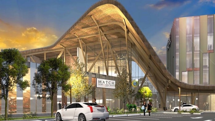  BCLC has approved the new Cascades Casino Delta. (Rendering courtesy BCLC)