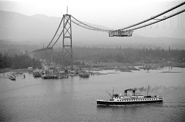  Bridge. British Pacific Properties established a vital connection between Vancouver and the North Shore by designing, constructing and financing the Lions Gate Bridge. Photo courtesy West Vancouver Archives